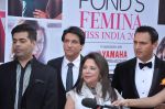 Karan Johar, Shaimak Dawar, John Abraham, Yuvraj Singh, Marc Robinson at Femina Miss India finals in Mumbai on 24th March 2013 (95).JPG